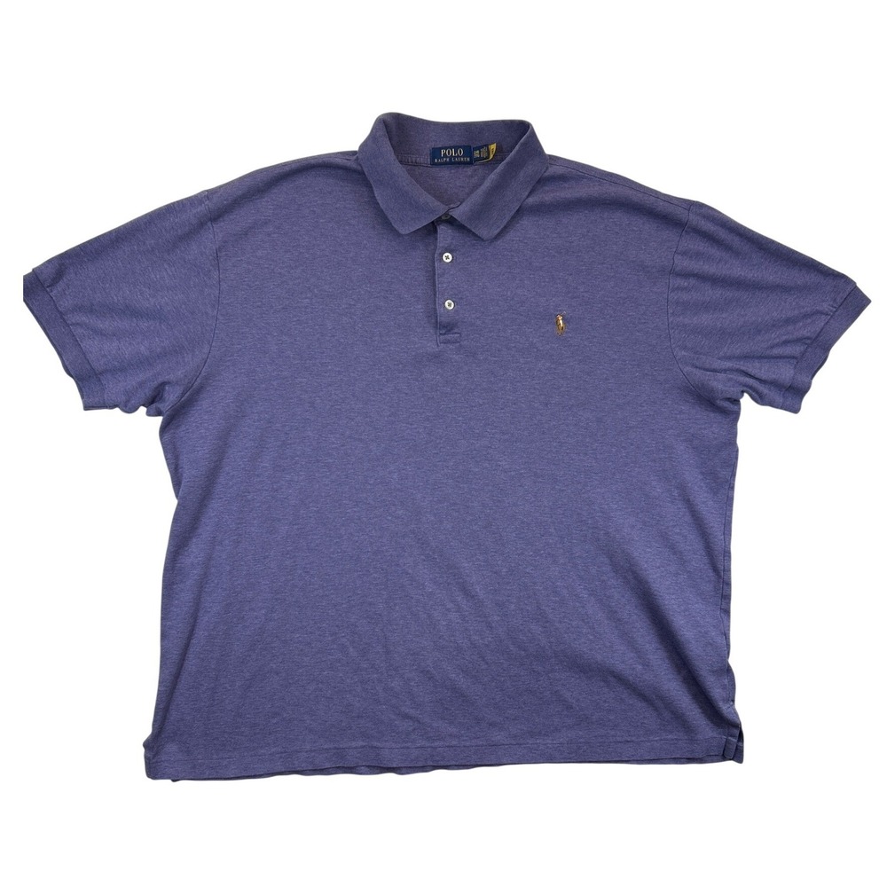 Polo Ralph Lauren Polo Mens 2XB Purple Classic Short Sleeve Flesh Pony
